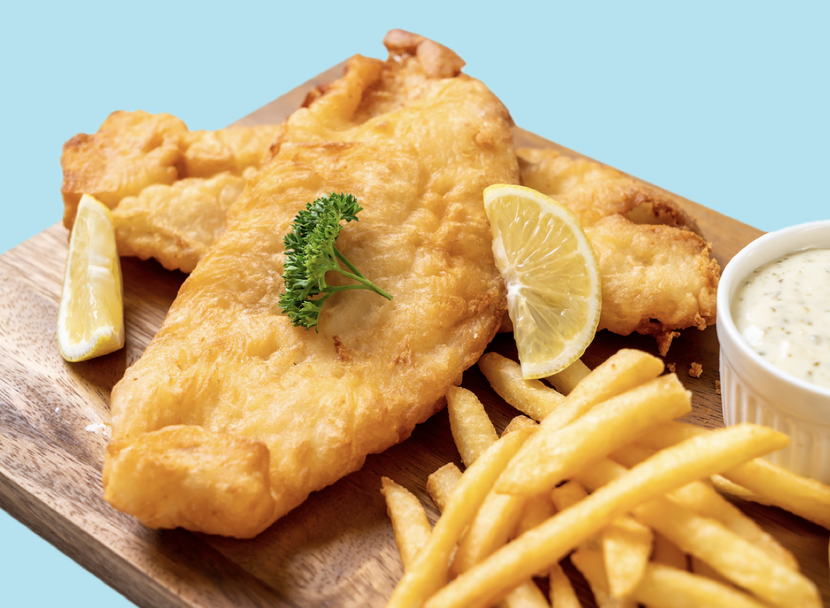 Fish platter, fish and chips, fried fish, French fries